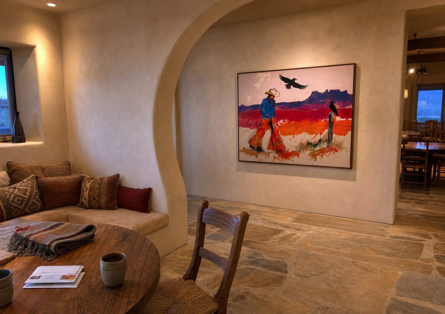 Customer photo review of Western Pop Art｜Crows Over Crimson Badlands