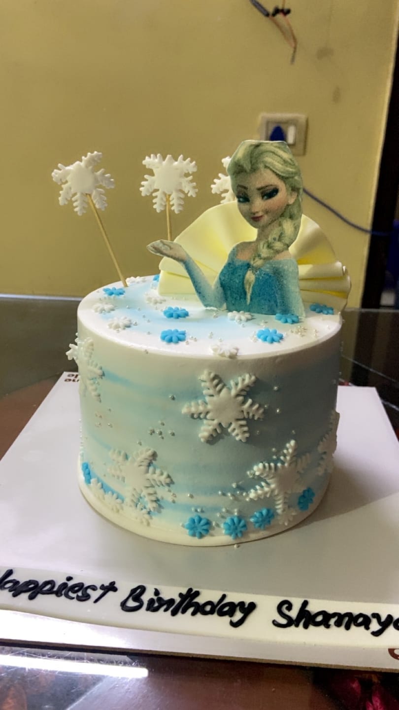 Customer photo review of Frozen Birthday Cake