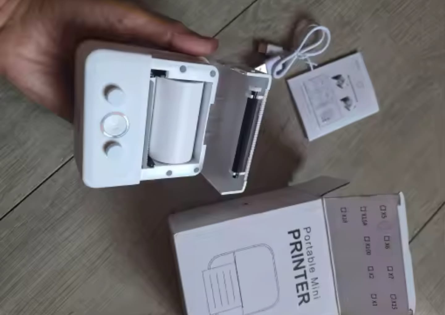 Customer photo review of Mini Impresora Térmica Bluetooth Portátil