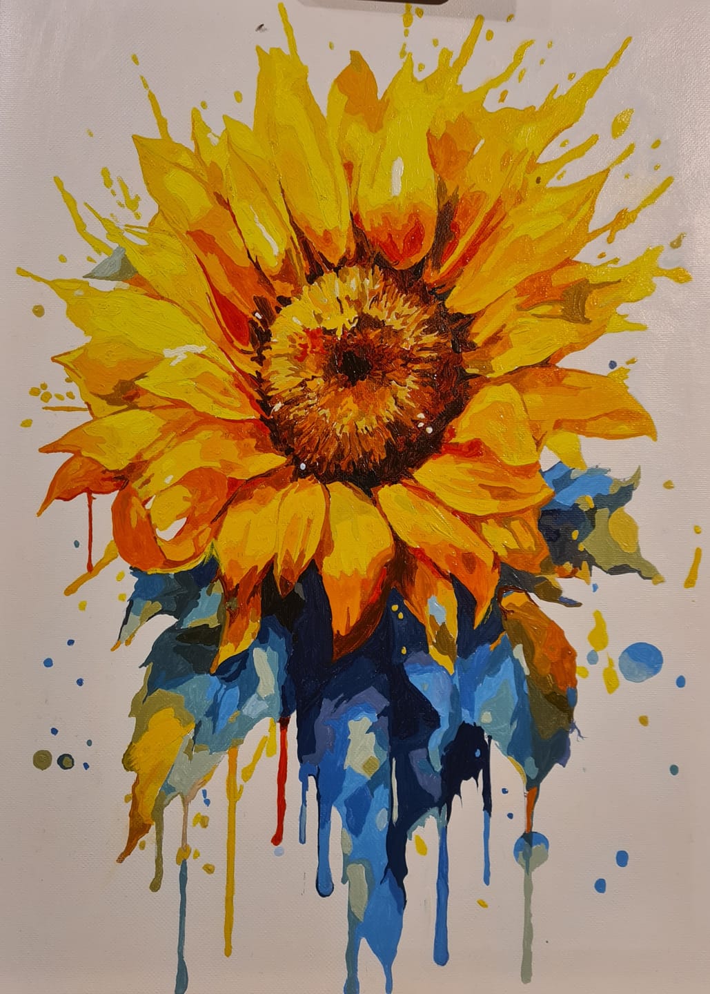 Customer photo review of Sunflower Serenade (Paint by Numbers)