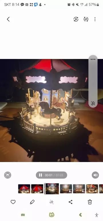 Customer photo review of Rolife Classic Carousel 3D Wooden Puzzle