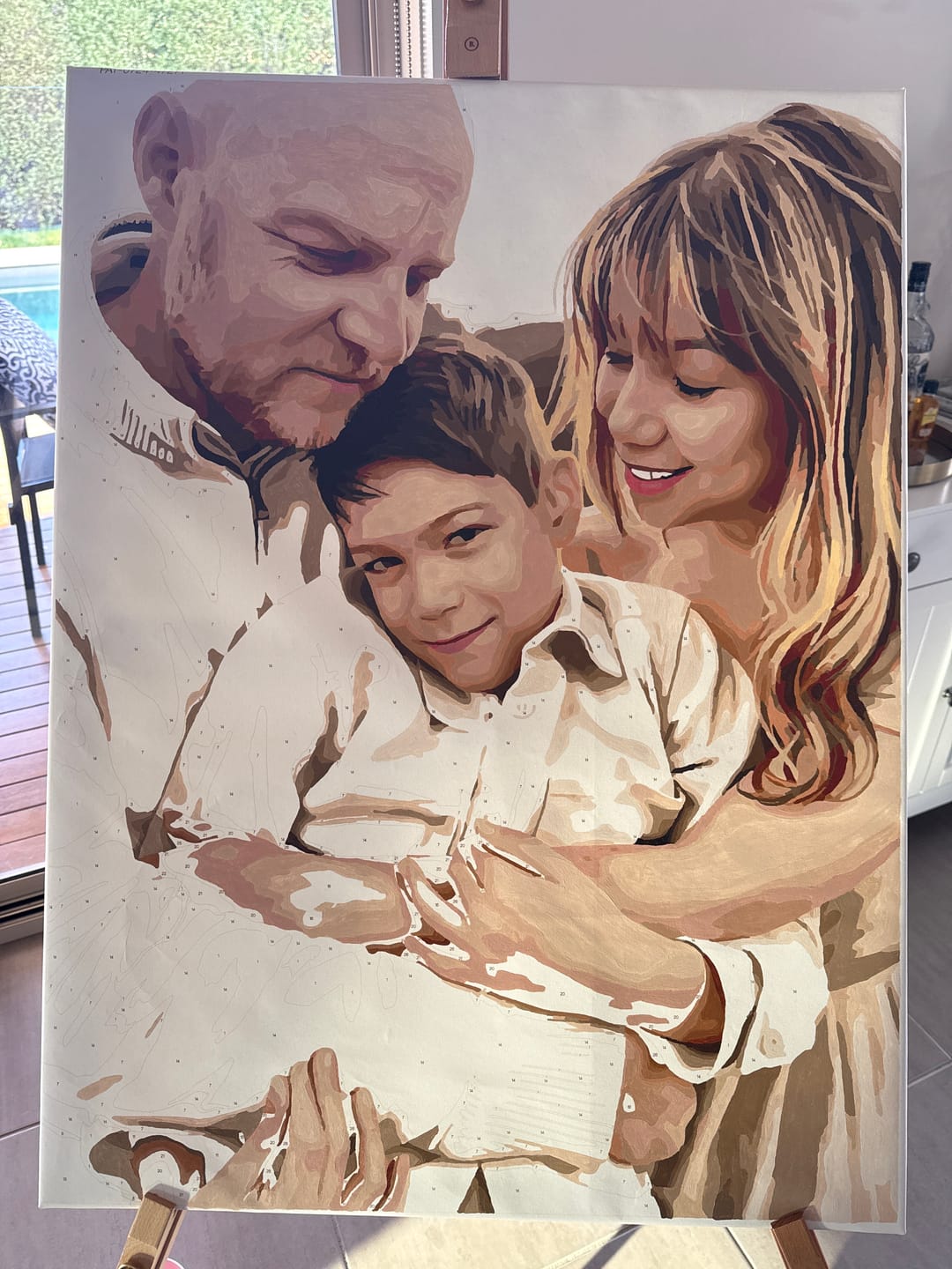 Customer photo review of Custom Paint By Numbers
