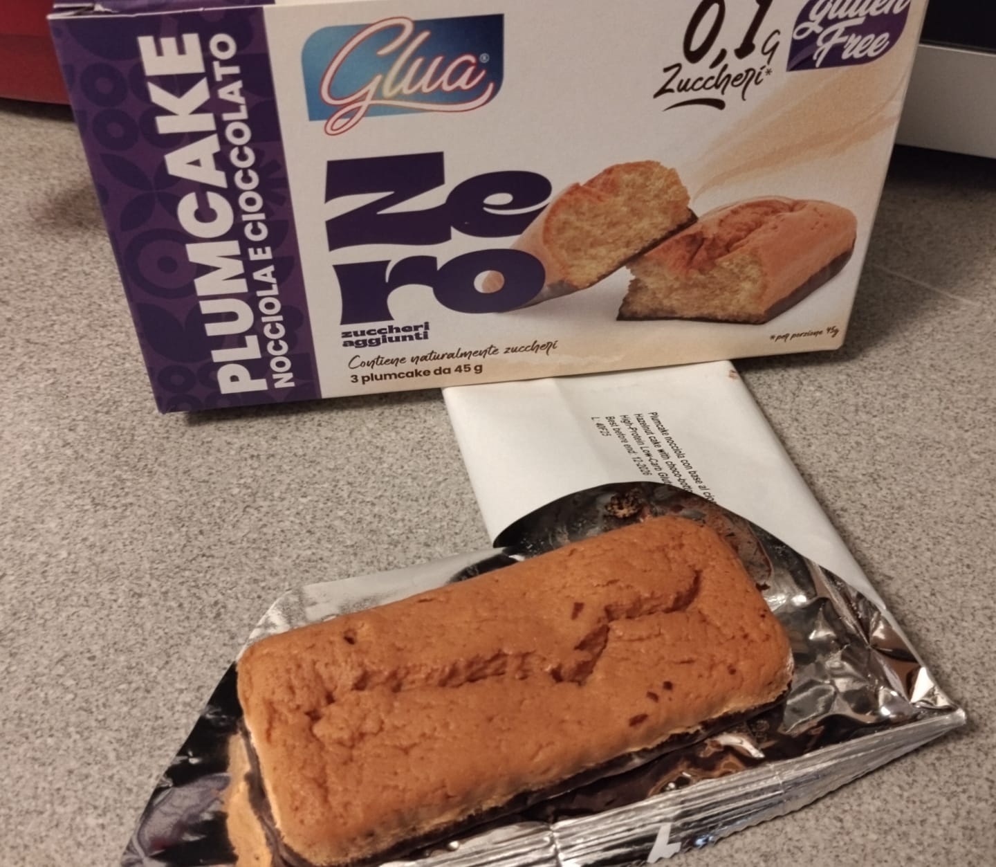 Customer photo review of Plumcake con base di cioccolato gusto nocciola