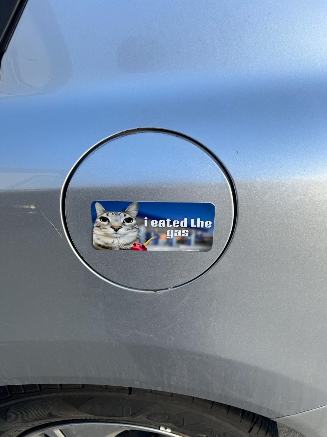 Customer photo review of i eated the gas / customizable text