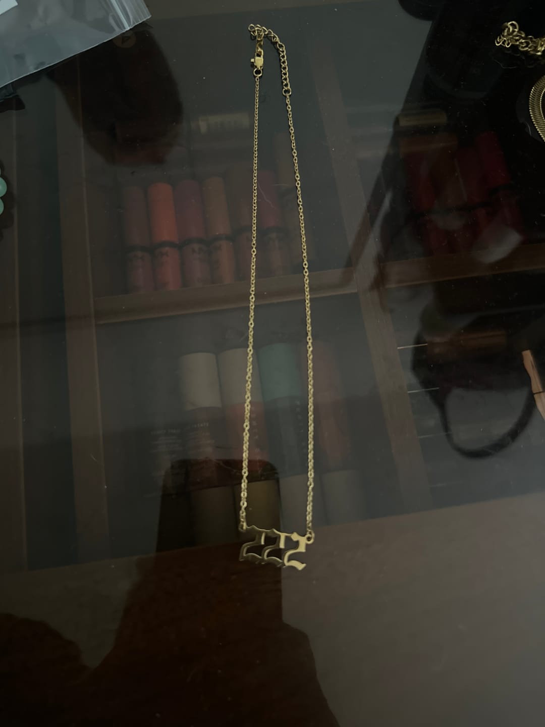 Customer photo review of Angel Number Necklace