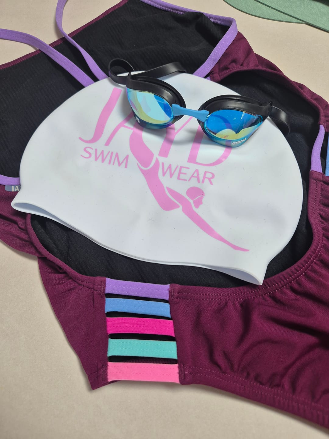 Customer photo review of LENNOX ONE PIECE - Sangria|Lilac Haze