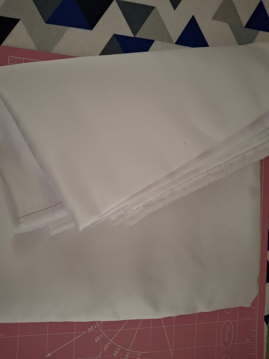 Customer photo review of Plain Duchess Satin Fabric