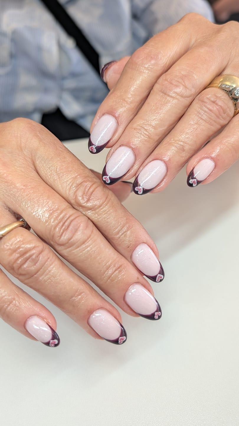 Customer photo review of Semilac Extend Care 5in1 806 Glitter Delicate Pink 11ml - Builder Gel in a Bottle
