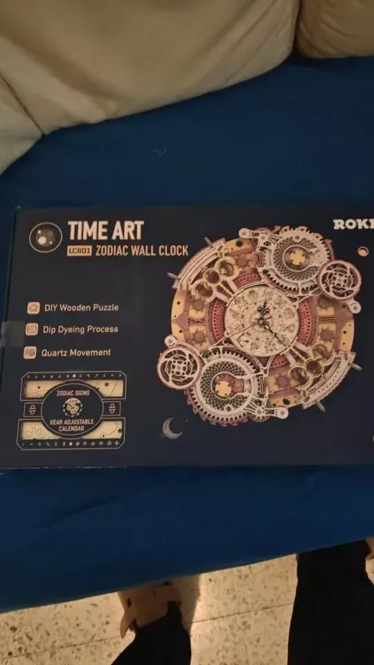 Customer photo review of ROKR Zodiac Wall Clock Mechanical Time Art Engine