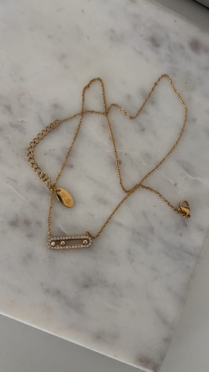Customer photo review of Pave Soul Kette 18K Vergoldet