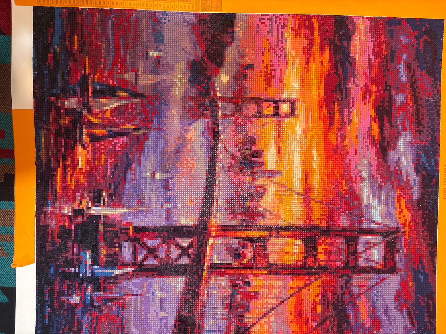 Customer photo review of San Francisco Golden Gate Sunset (Diamond Painting)