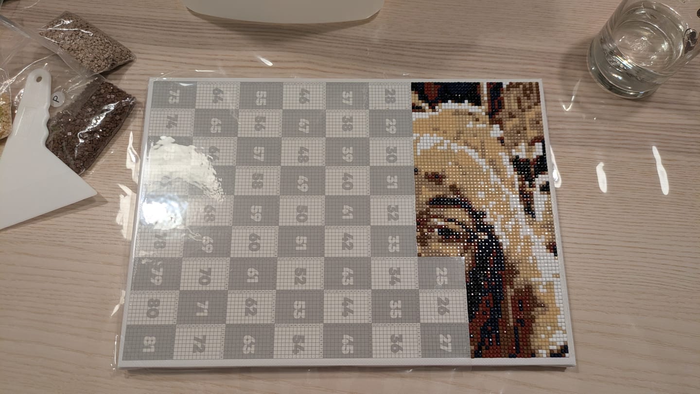 Customer photo review of ציור יהלומים לפי תמונה אישית QBRIX
