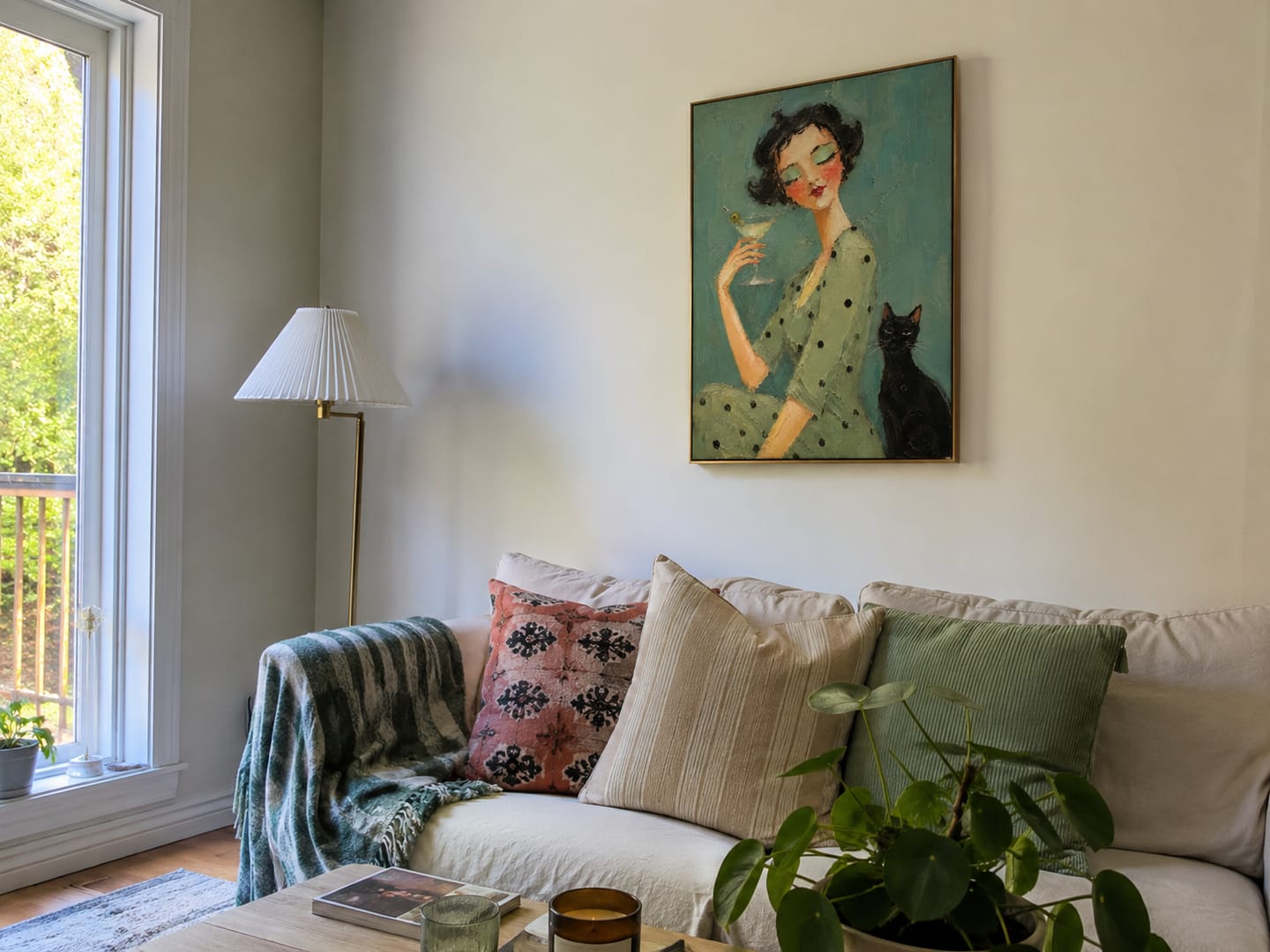 Customer photo review of Modern Folk Art ｜ Green Martini