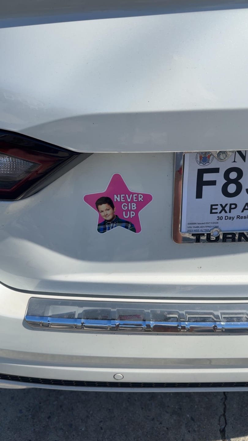 Customer photo review of Never Gib Up