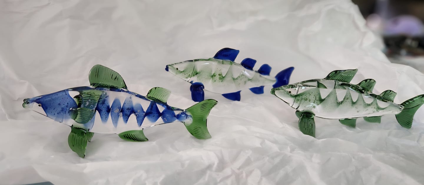 Customer photo review of Walleye Fish Figurine with Cremation Ash