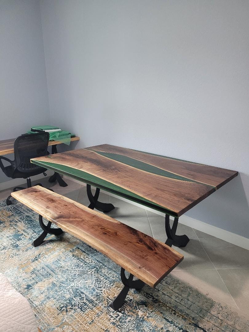 Customer photo review of Bench Legs 108/128 Curva 16" H Curved Metal Furniture Legs