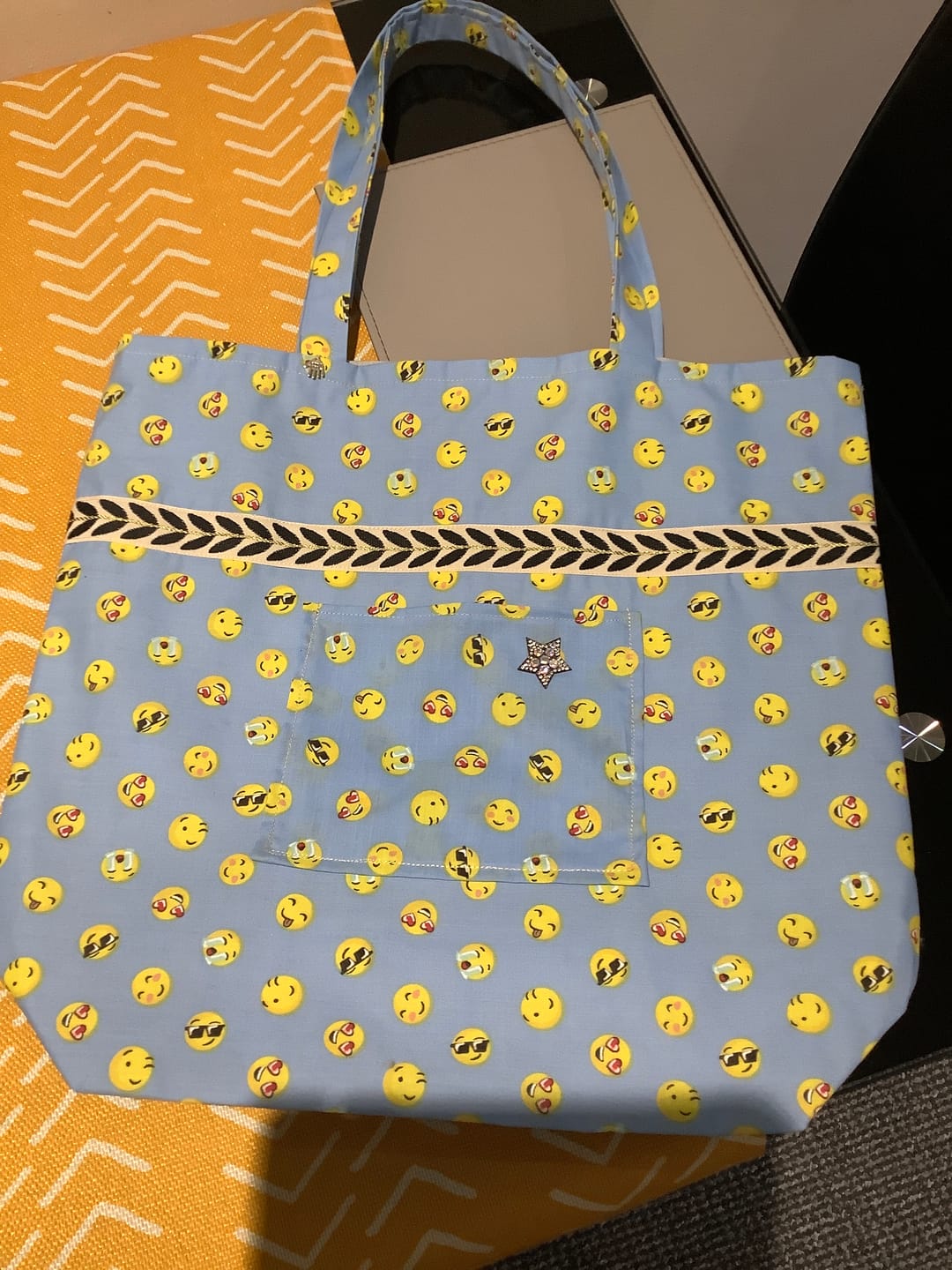 Customer photo review of Fun Faces Polycotton Fabric
