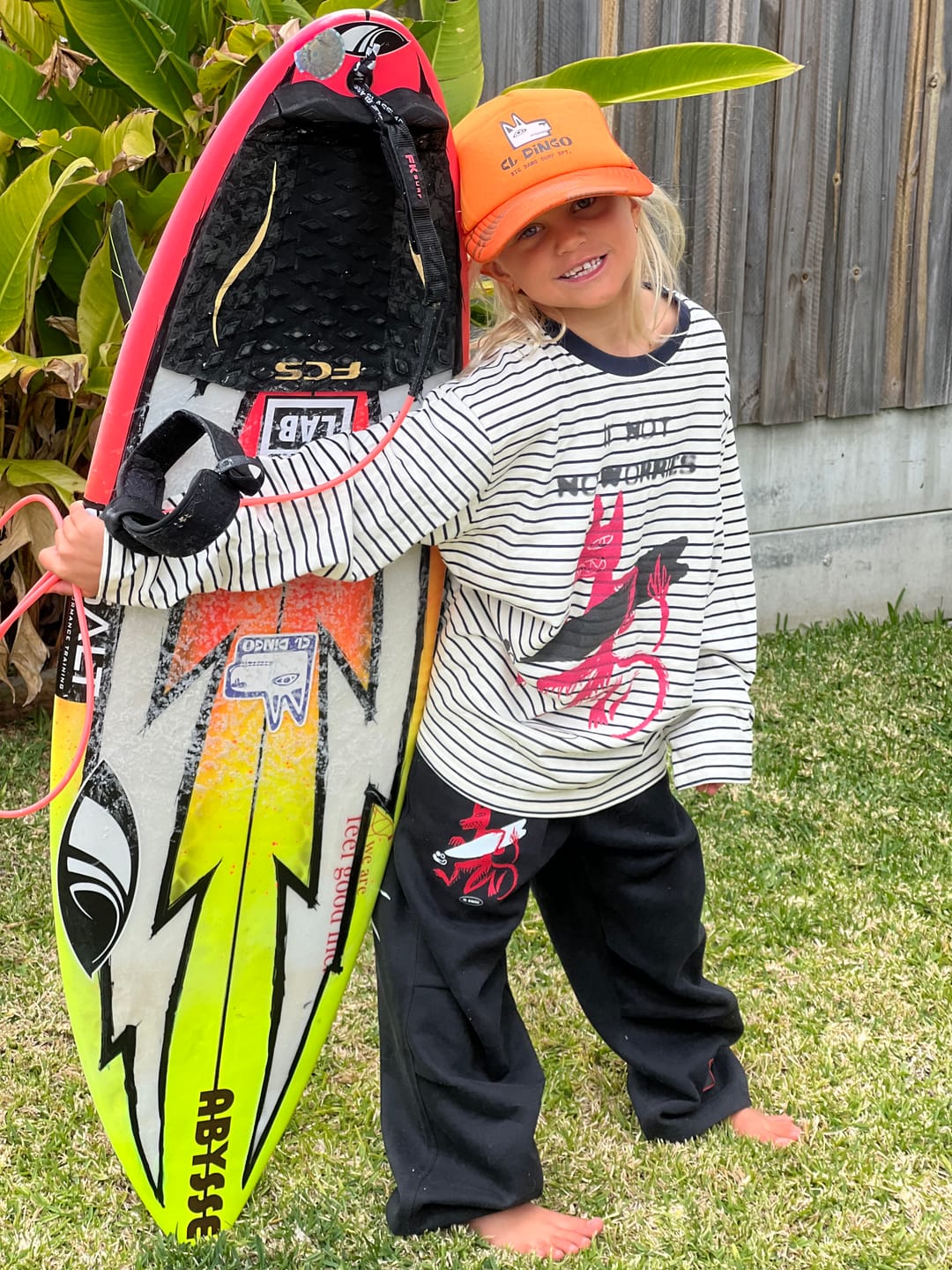 Customer photo review of Groms No Worries Kids Stripe Longsleeve