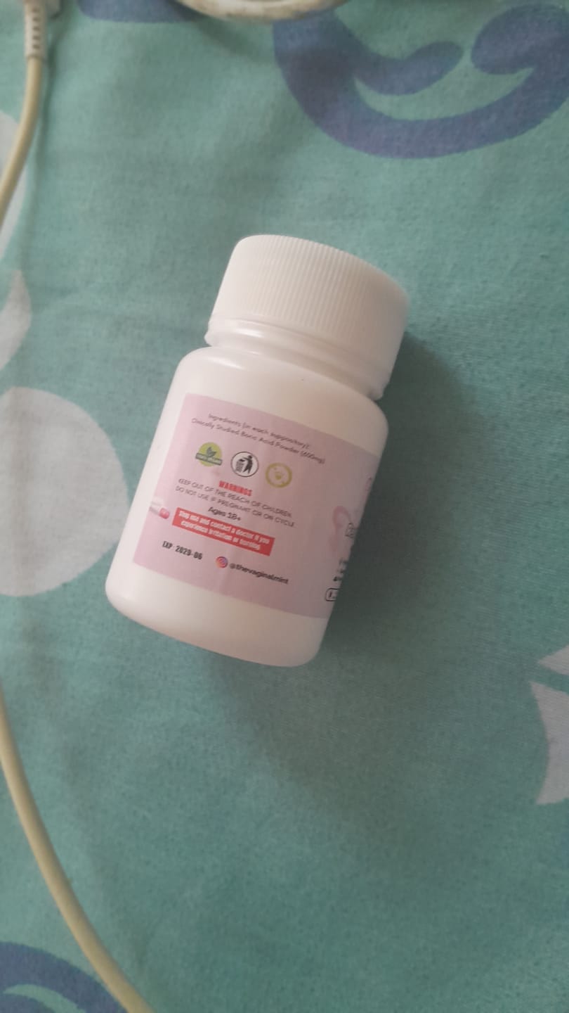 Customer photo review of Restore Pops: Boric Acid to Re-Balance PH Levels