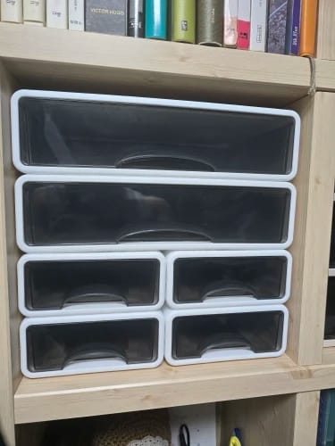 Customer photo review of Drawer Medicine Storage Box - Layered Family Medicine Organizer with Large Capacity