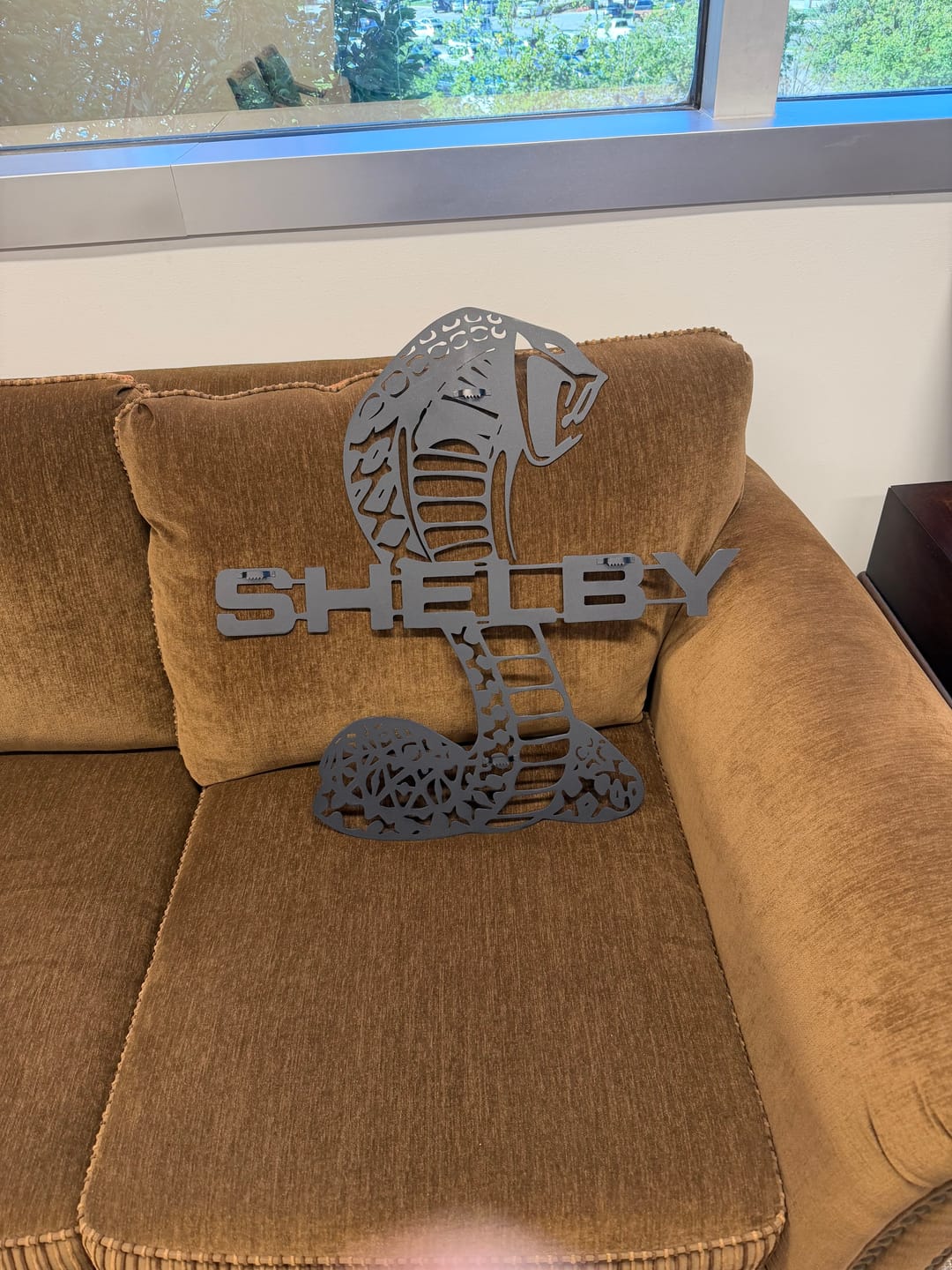 Customer photo review of Shelby Metal Car Emblem