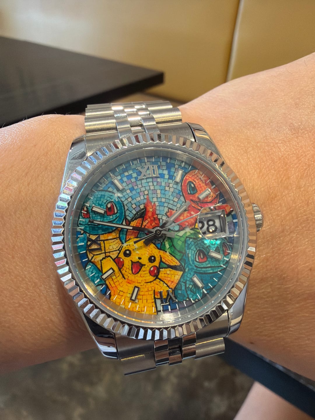 Customer photo review of SILVER EONDATE CLASSIC WATCH CUSTOMIZE