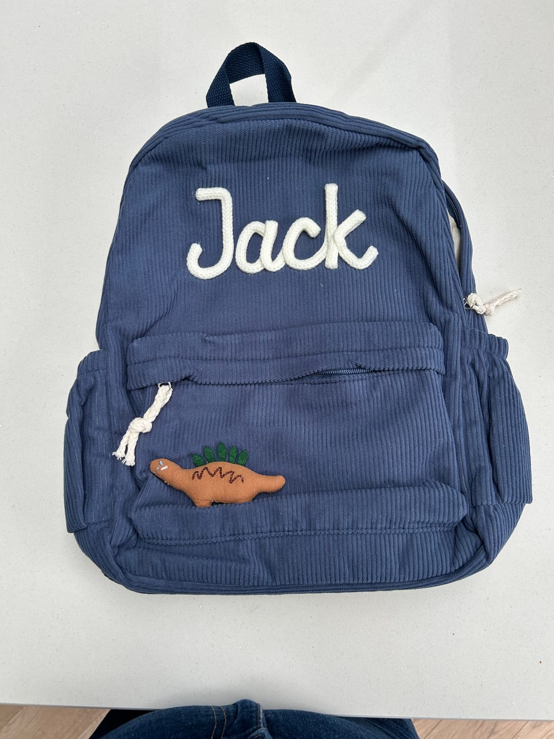 Customer photo review of K&C - Personalized Knitted Backpack