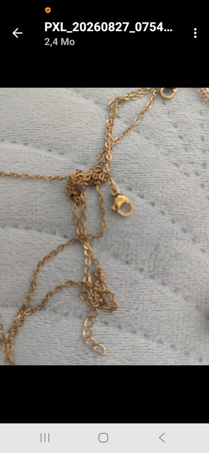 Customer photo review of Eternal Luck Box & Personalized Necklace