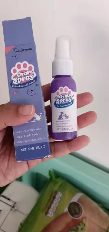 Customer photo review of Elimina el mal aliento de tu mascota en segundos 🐾