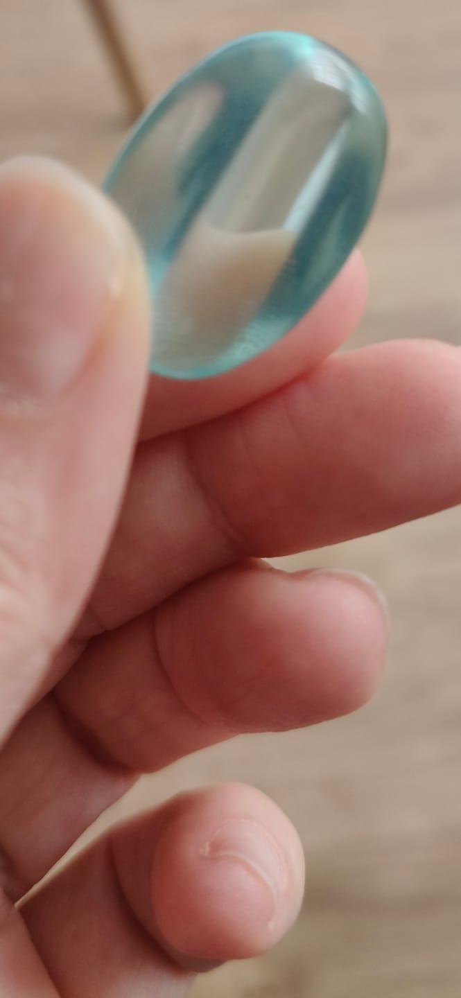Customer photo review of Obsidiana azul Rodado | Intuición - Comunicación