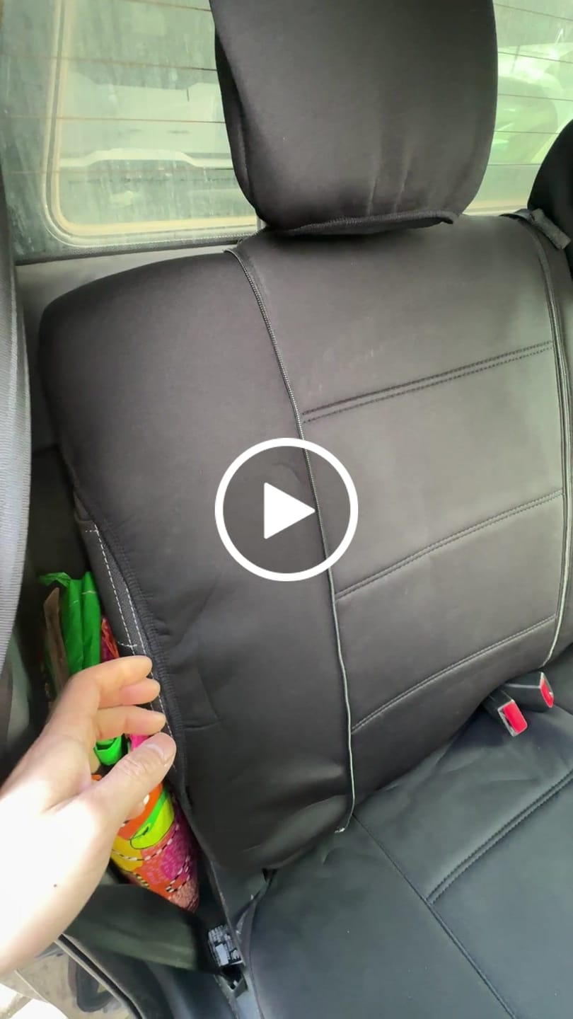 Customer video review of Sharkskin Neoprene Universal Rear Seat Covers