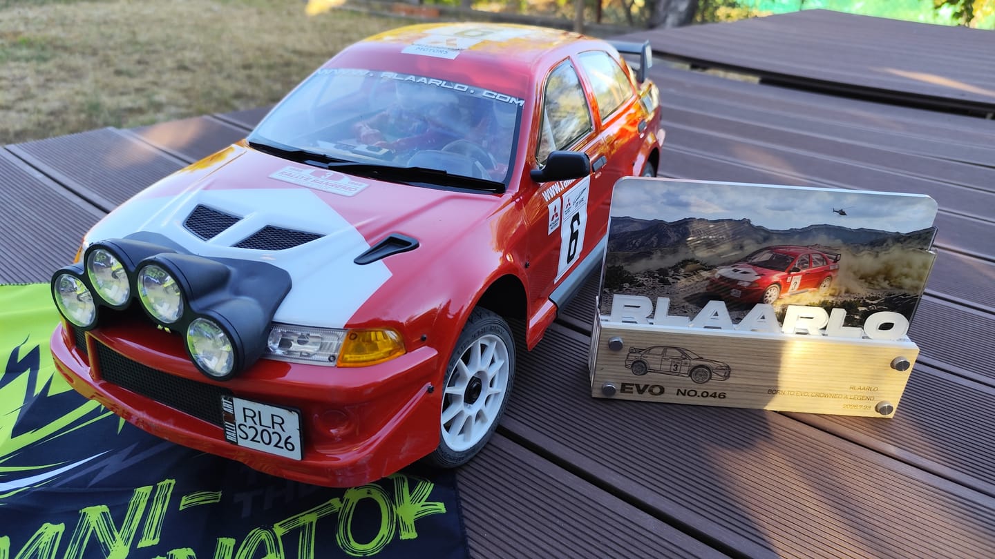 Customer photo review of Mitsubishi EVO 6.5 TME Licensed 1/7 Brushless RTR RC Rally Car | SLEVO-07