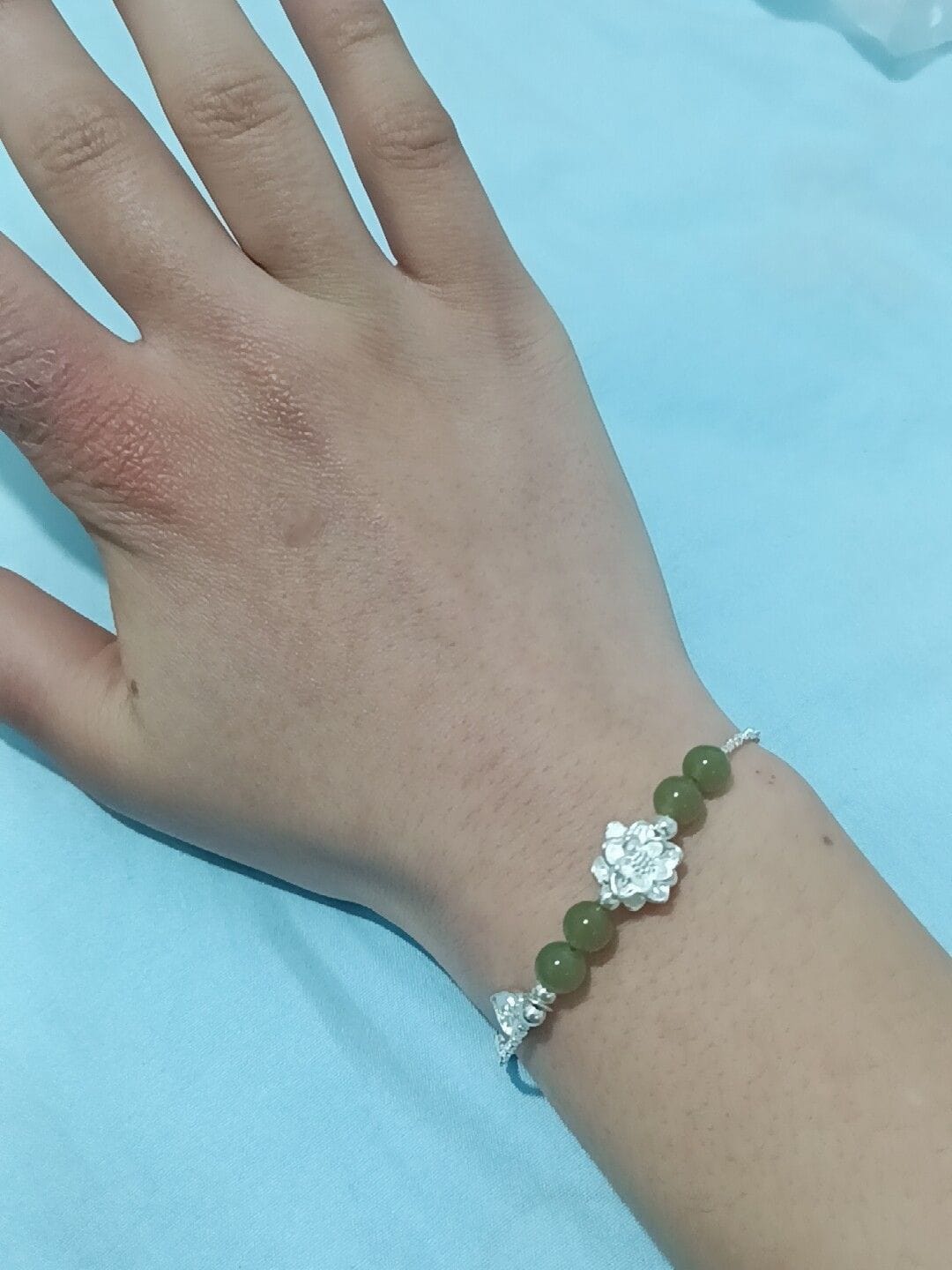 Customer photo review of Hehua Hetian Jade Bracelet