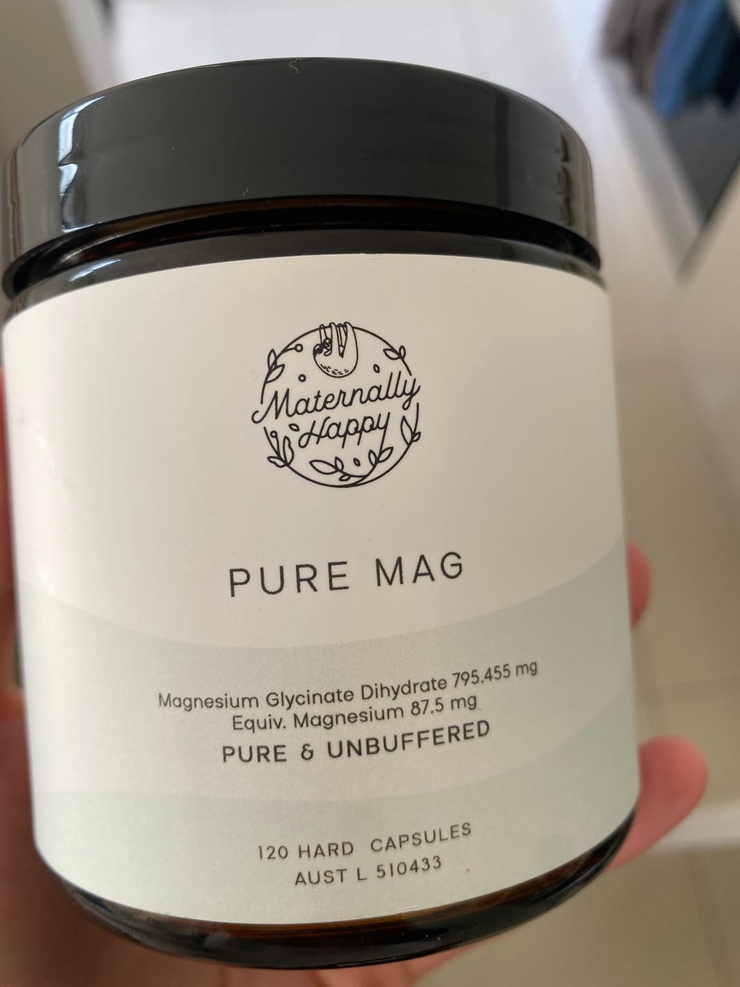 Customer photo review of Pure Mag | Unbuffered Magnesium Glycinate