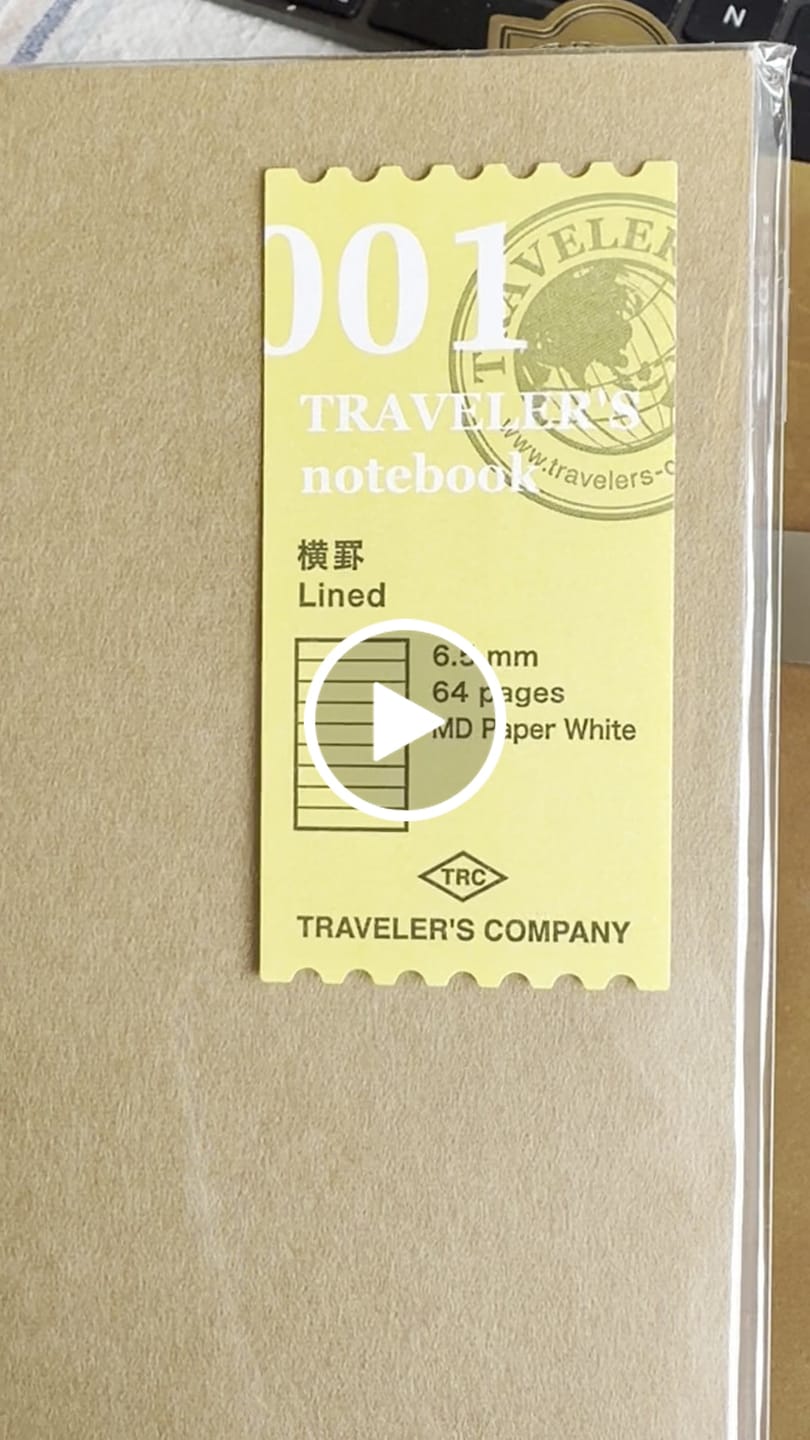 Customer video review of Traveler's Company 001. Lined Notebook Refill