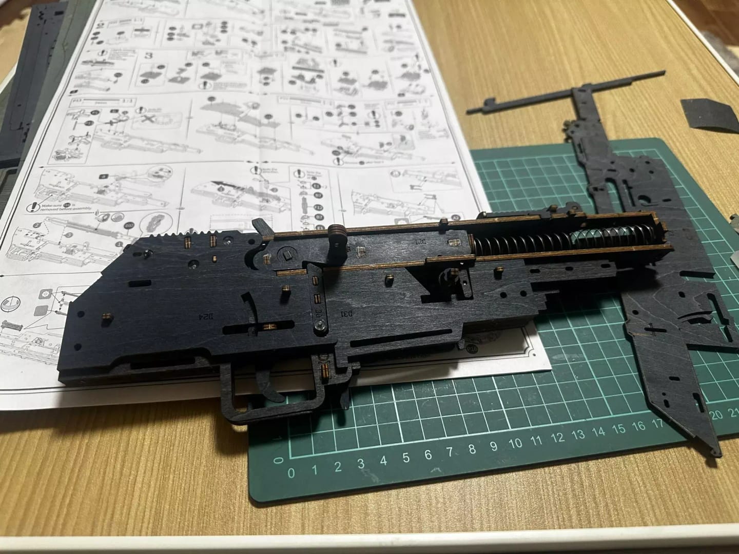 Customer photo review of ROKR AK-47 Assault Rifle Toy Gun 3D Wooden Puzzle