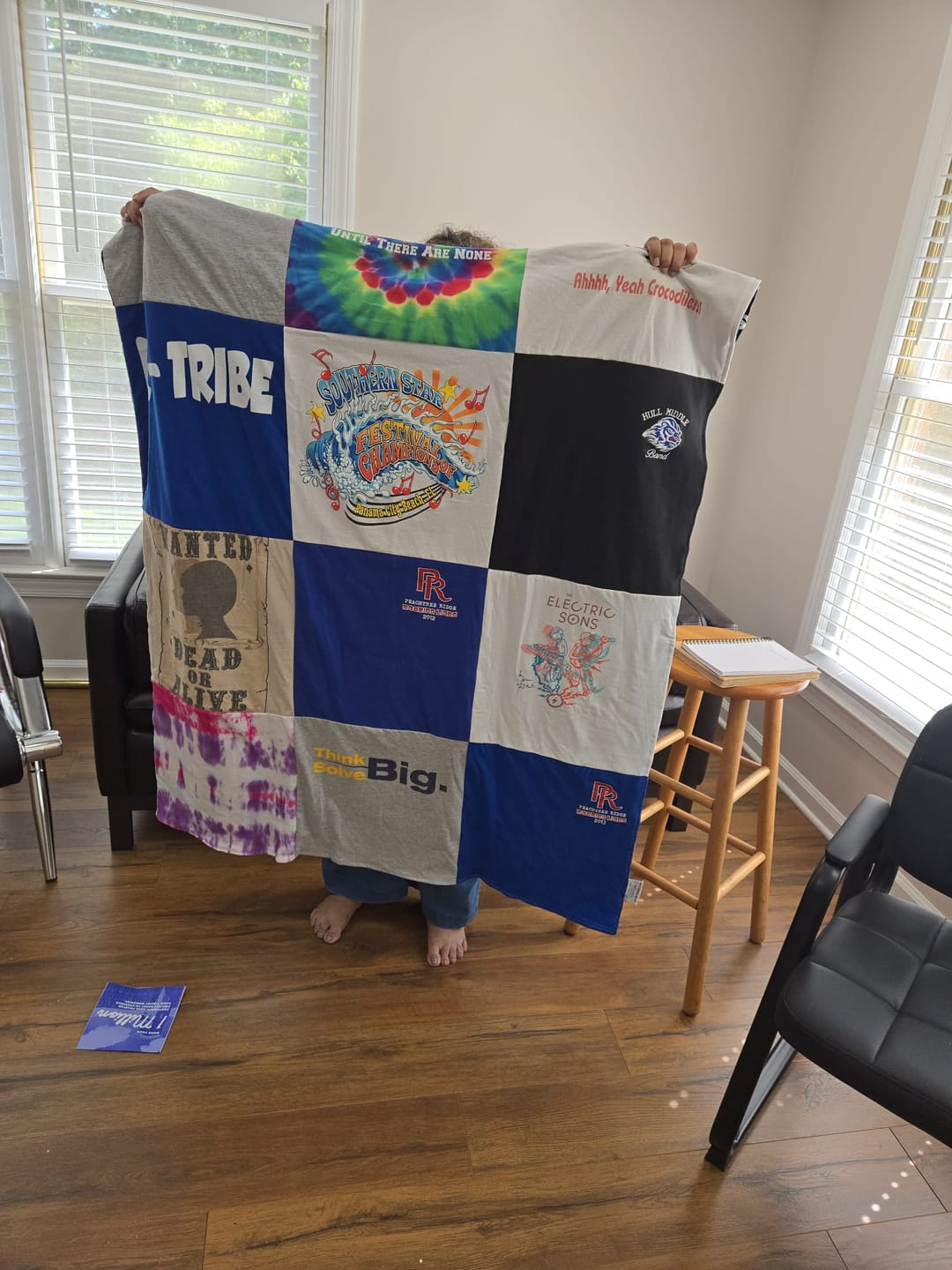 Customer photo review of Double Sided T-Shirt Quilt from Project Repat