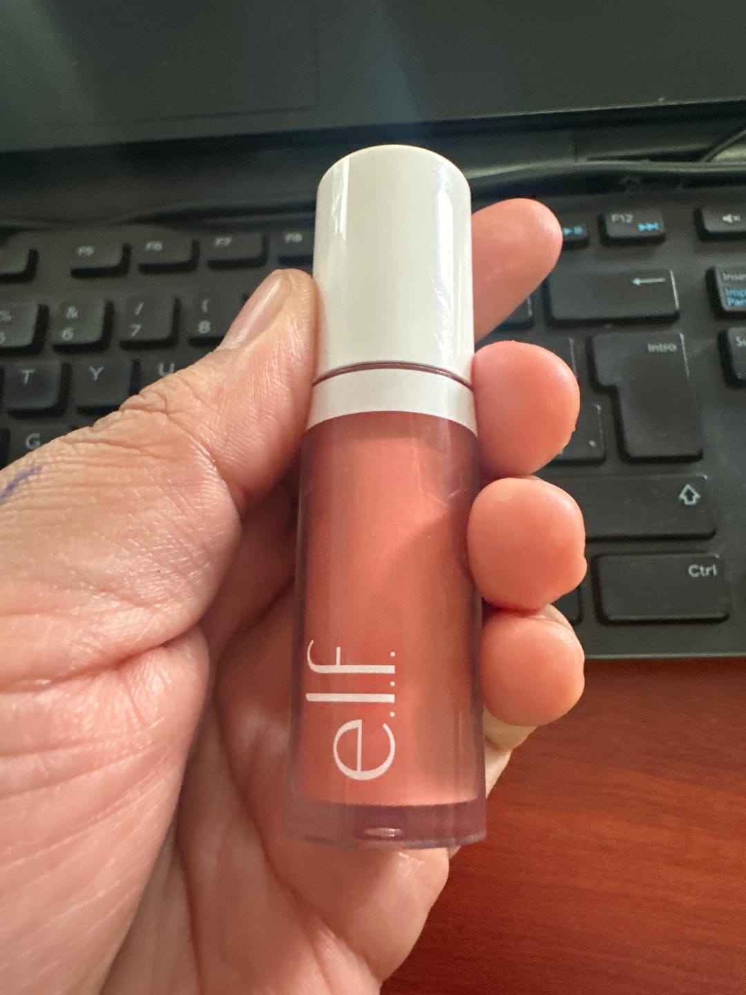 Customer photo review of Camo Liquid Blush