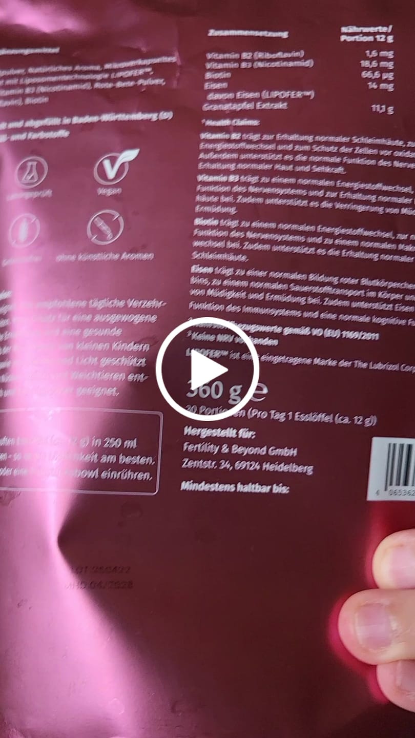 Customer video review of Granatapfel Extrakt+