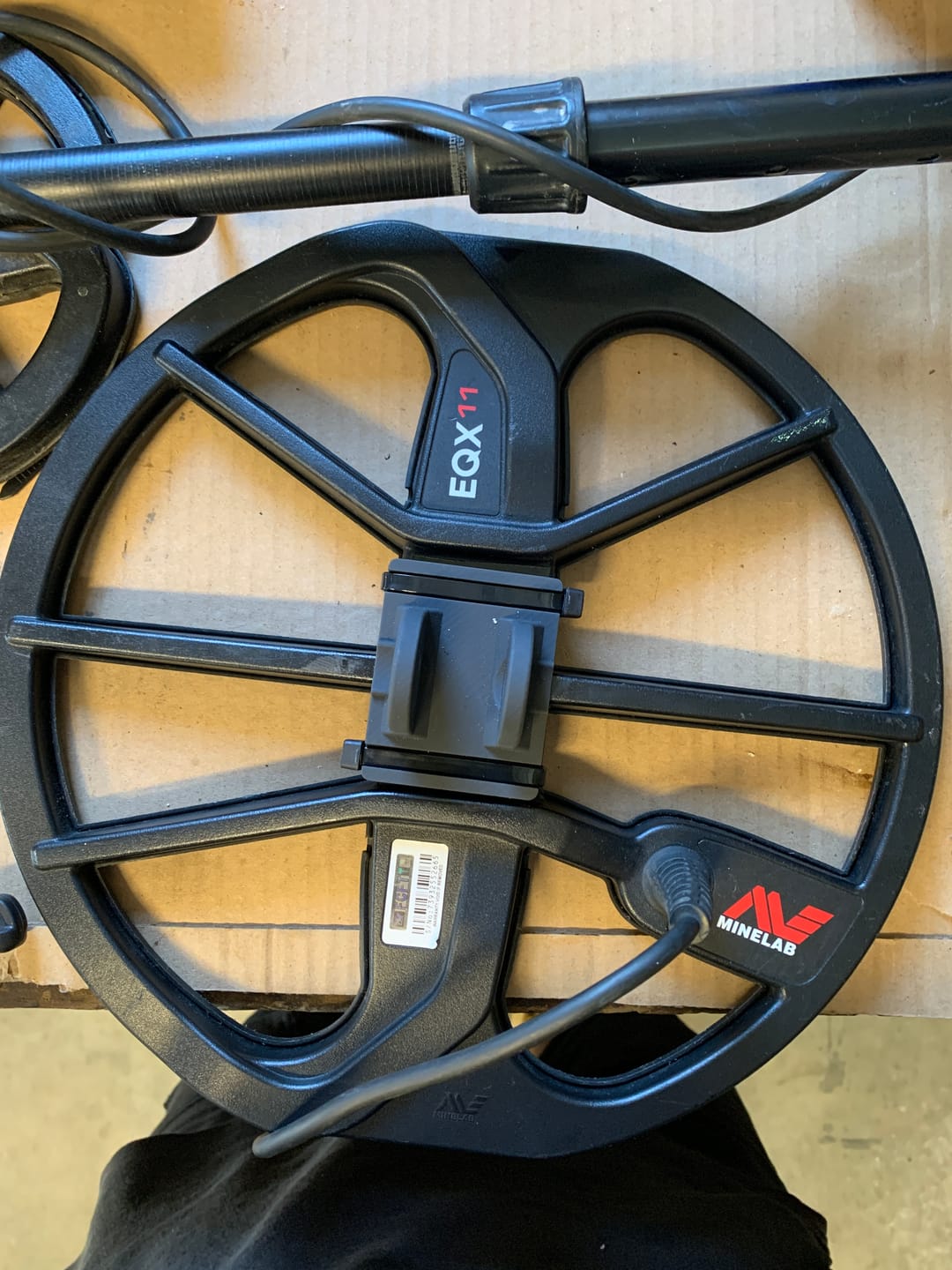 Customer photo review of Coil Stiffener - Ear repair for Minelab equinox 11 inch Coils