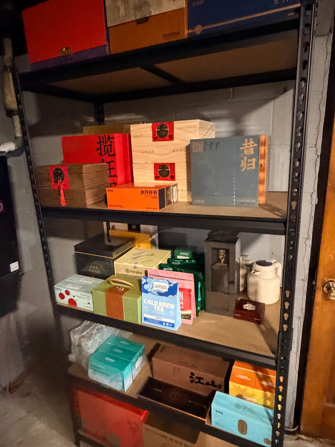 Customer photo review of REIBII 48"W x 72"H Garage Shelving Unit, 3000 lbs Heavy Duty, 24"D Deep 5-Tier Storage Shelves for Large Bins, Workshop & Warehouse