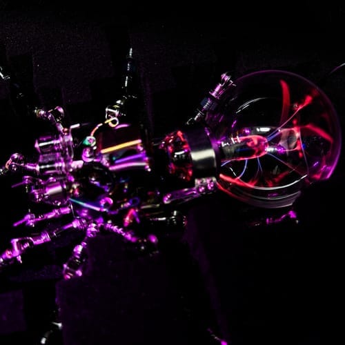 Customer photo review of Plasma Spider Model Kit – Cyberpunk 3D Metal Puzzle