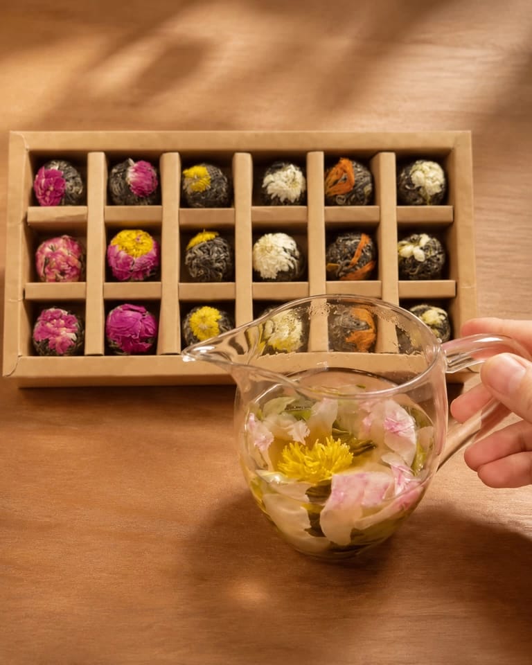 Customer photo review of Reading blooming tea