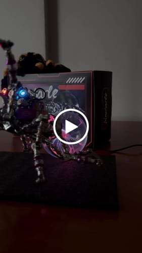 Customer photo review of Plasma Spider Model Kit – Cyberpunk 3D Metal Puzzle
