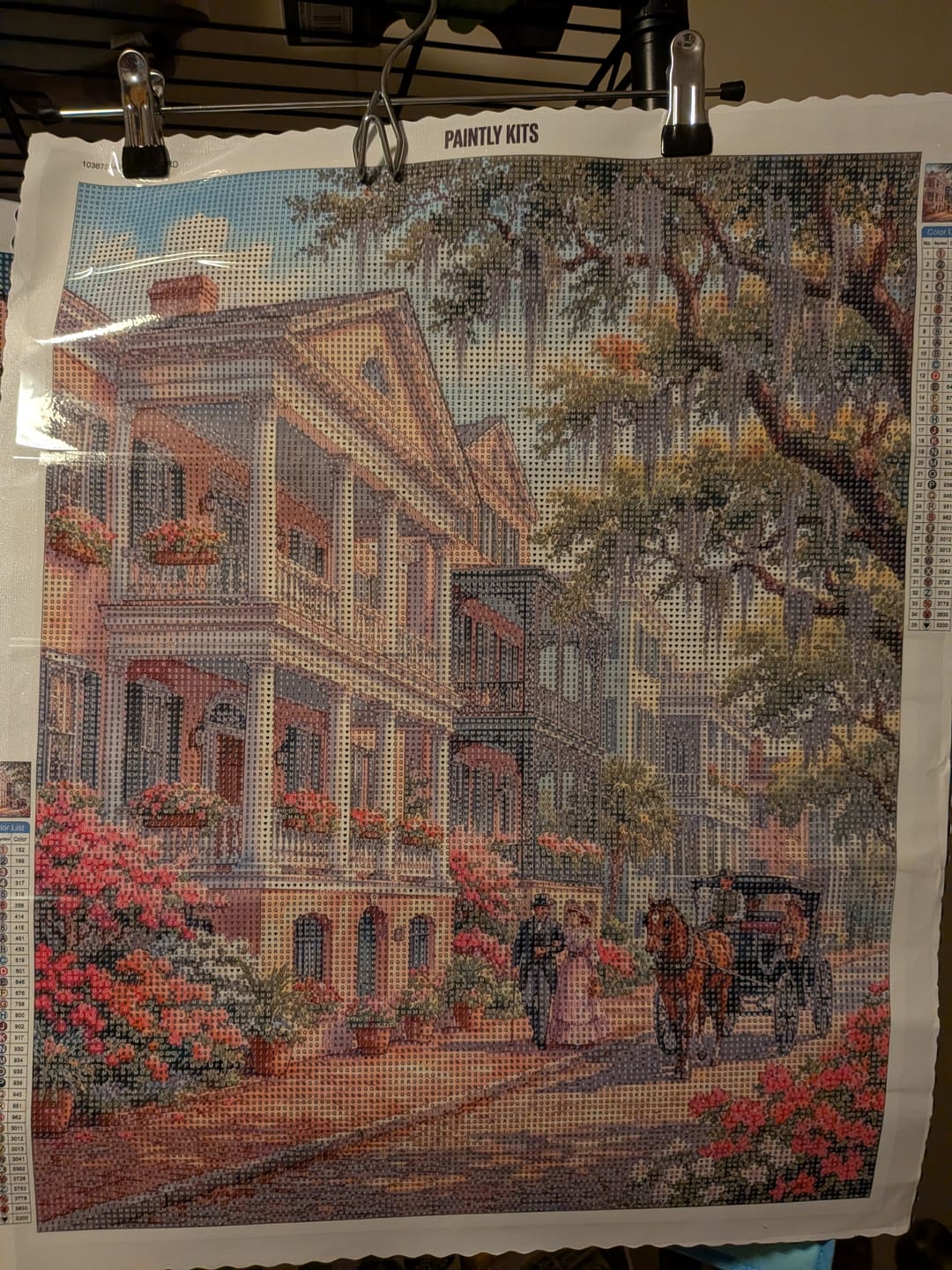 Customer photo review of Charleston Street Watercolor (Diamond Painting)