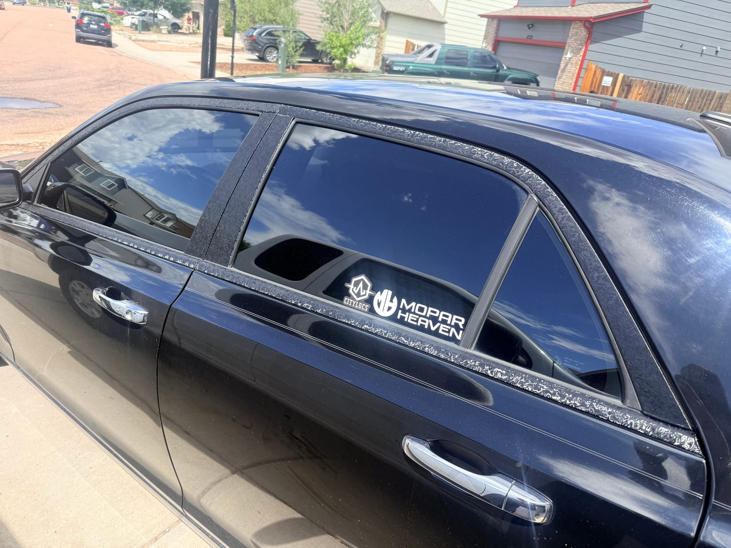 Customer photo review of Phantom Black Carbon Fiber Vinyl Wrap