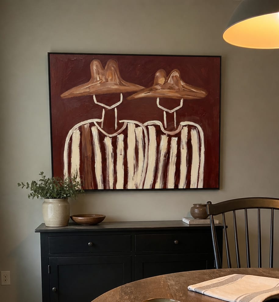 Customer photo review of Vintage Americana Art｜Crimson Companions