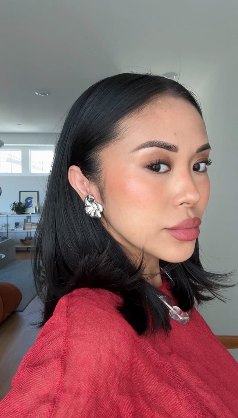 Customer photo review of Bloom Earrings