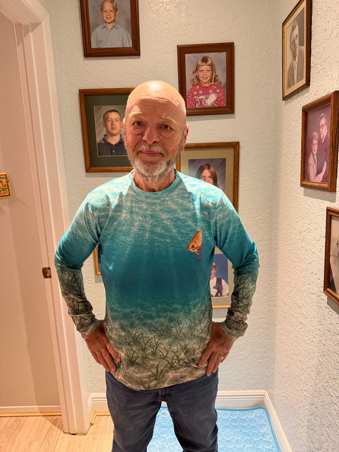 Customer photo review of Performance Fishing Long Sleeve - Redfish Tailing Tide - AOF144