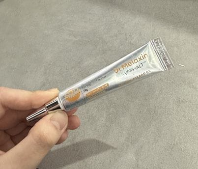 Customer photo review of Retinol Eyebag Cream